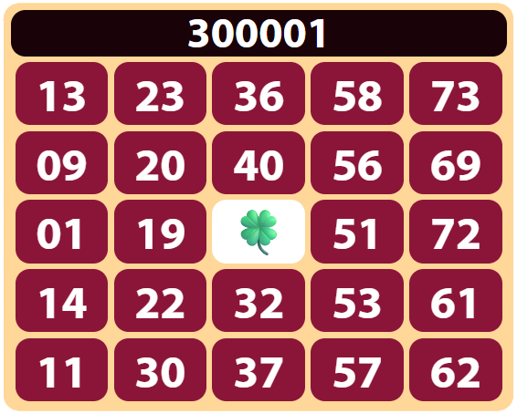 Premio de bingo